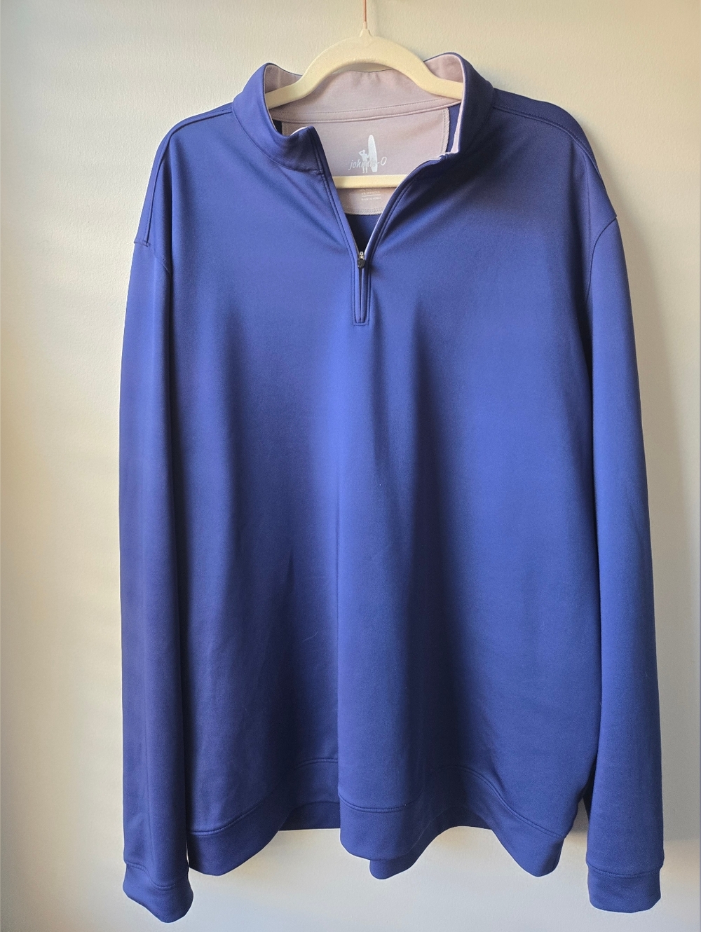 johnnie-O Men's Quarter-Zip Pullover Sweater - Blue